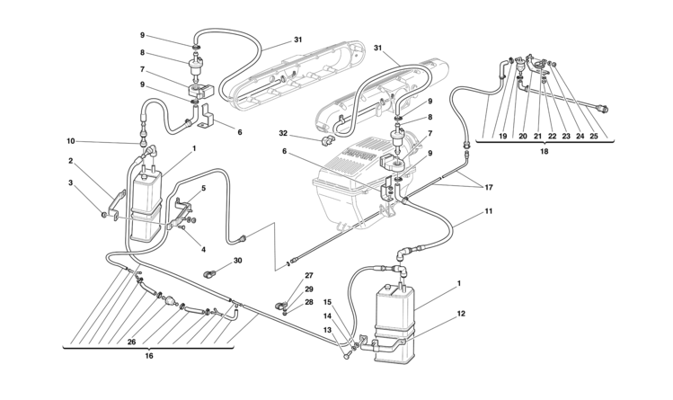 Ferrari Philadelphia Parts Maranello Table Antievaporation Device Valid For Usa M