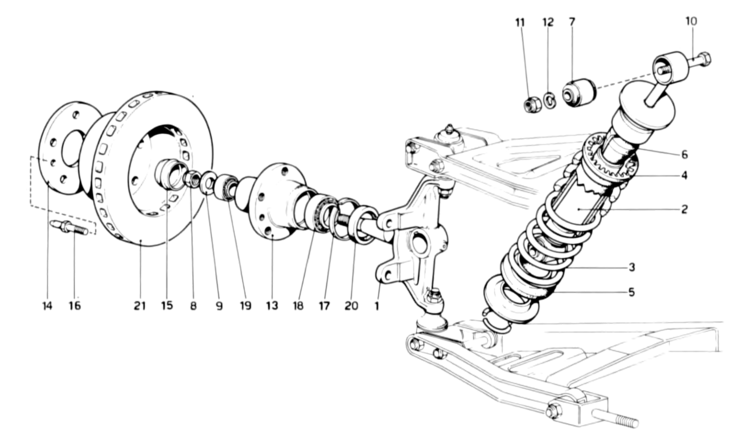 Ferrari Philadelphia Parts : Dino 246 GT/GTS : Table 31 - Front ...