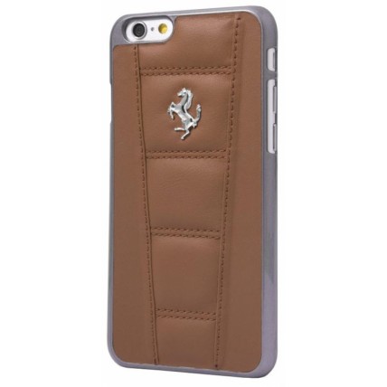 Ferrari 458 iPhone 6/6S Plus Camel Leather Case