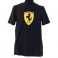 Black Ferrari Shield T-Shirt L